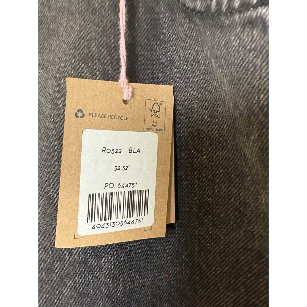 Boden Mid Rise Slouch Women’s Black Wide Leg Black Jeans W32 X 32L NWT RO322 - Picture 3 of 13